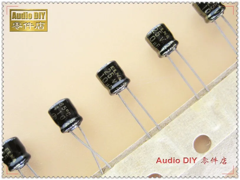 

50PCS/200PCS ELNA Black Gold R3A 10uF 25V 25V10UF Ultra-small volume electrolytic capacitor