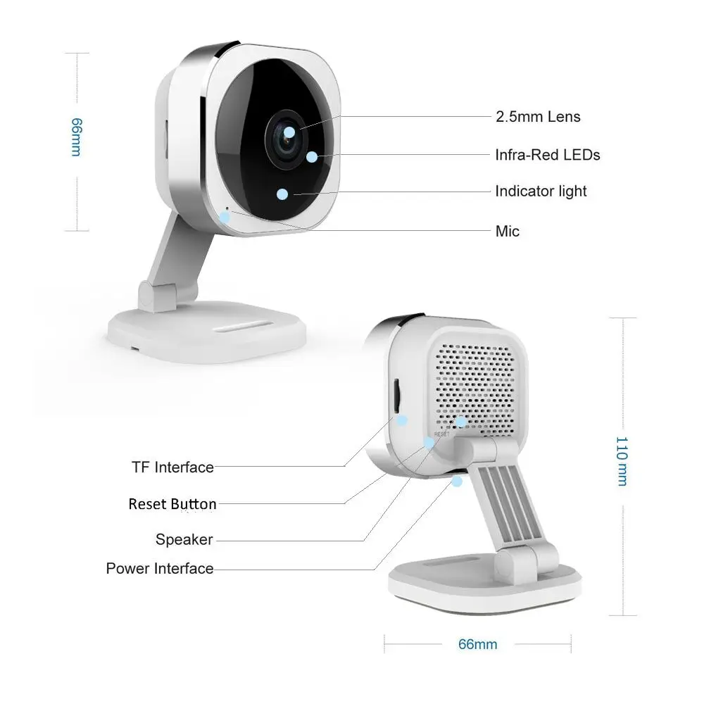 Kingkonghome, IP камера, беспроводная, 1080 P, Wifi, 180 градусов, камера видеонаблюдения, умная, PTZ камера, ночное видение, CCTV, аудио камера