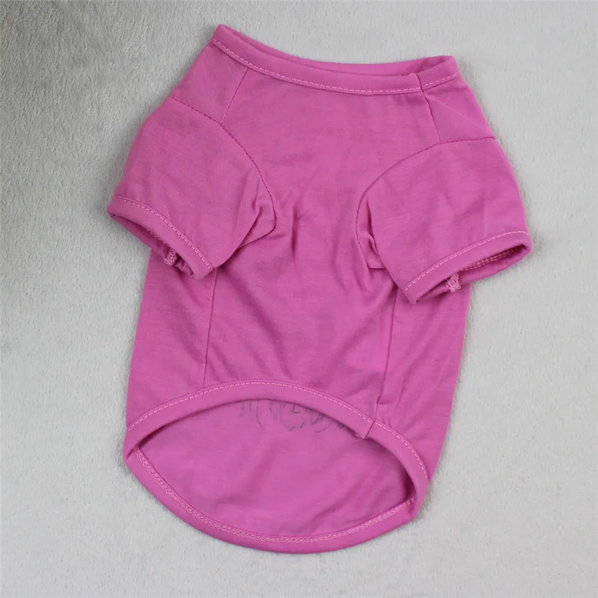 TAILUP футболка для питомца собаки весна лето унисекс полиэстер рубашка с коротким рукавом рубашки для маленьких собак одежда розовый Прямая поставка 5