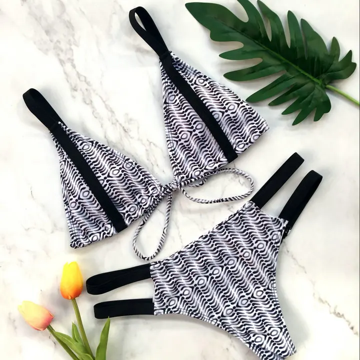 

Luoanyfash 2018 New Bikini Women Swimsuit hollow out Swimwear beachwear Bathing Suit Push Up Bikini Set Beach Padded swimsuit