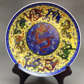 

Chinese Ceramics Colorful Handmade Kowloon porcelain plate