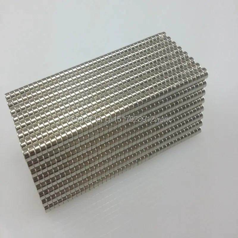 

Free shipping 100PCS disc D5*5MM extremely strong power small sintered neodymium ndfeb permanent rare earth magnet fasterners