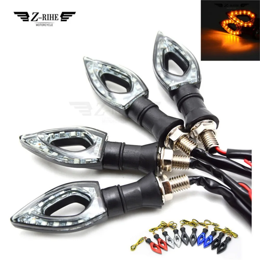 

Universal Motorcycle Turn Signal Indicator LED Light For Moto Guzzi NORGE 1200 GT8V STELVIO V7 Classic RaceR Stone Special Bobbe