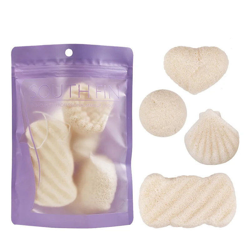 1 компл. Konjac мыть лицевые губки слоеного лица тела забота о здоровье очищение кожи 666