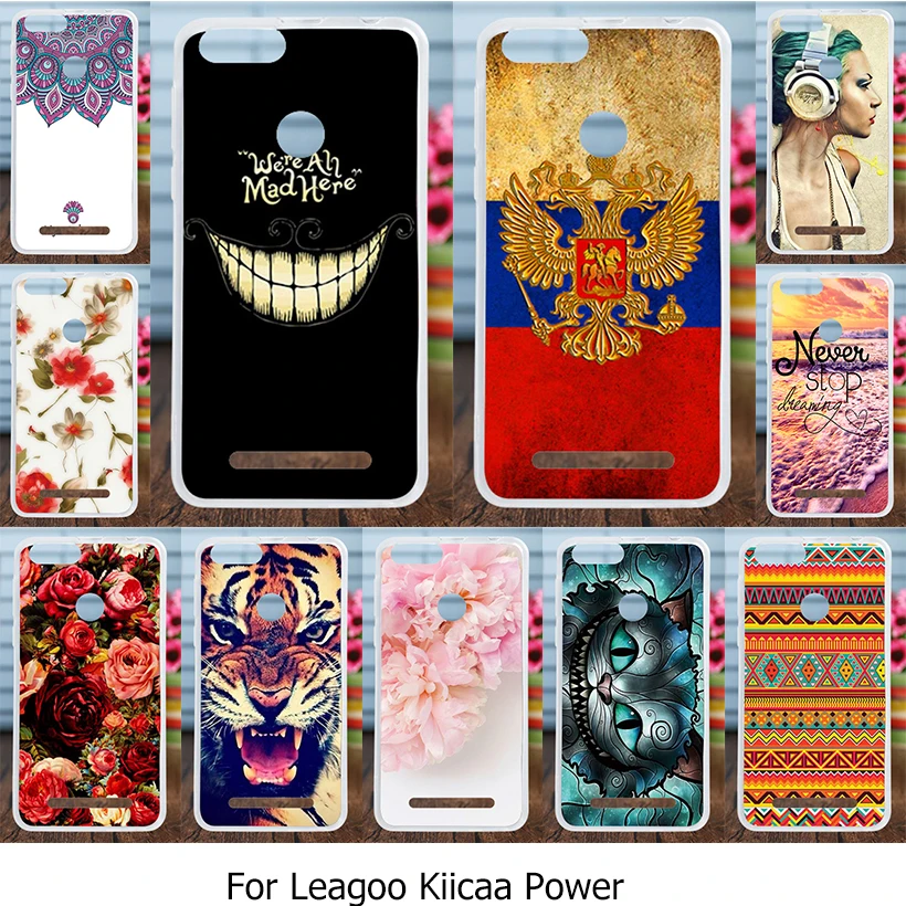 

Ojeleye Luxury Ultra-thin Soft TPU Painted Case For Leagoo KIICAA Power Case Cover KIICAA Power Cases Cape Protective Shell