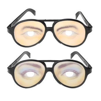 

Crazy Eyes Glasses Funny Specs Shape Changing Shades Halloween Party Joke Gifts