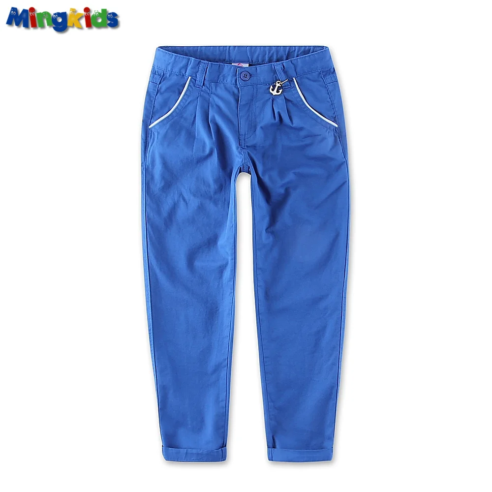 

Mingkids Spring Girl Pants Fashion High Quality Jeans Casual soft cotton leggings elastic waist 92-116 European size