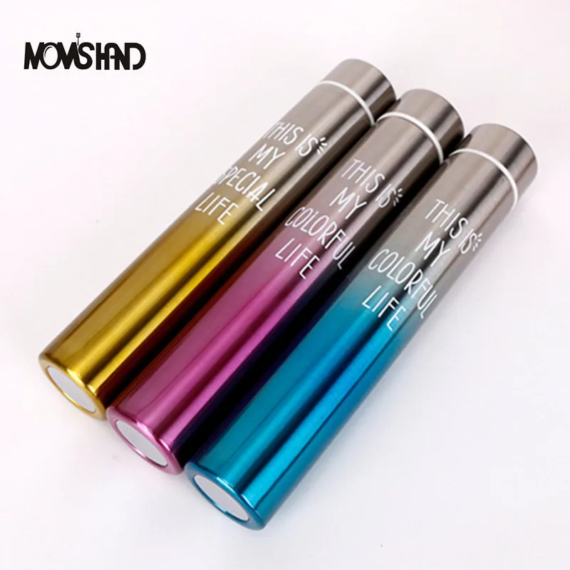 

MOM'S HAND 260ML Gradient Color Self-defense Long 304 Stainless Steel Water Bottle