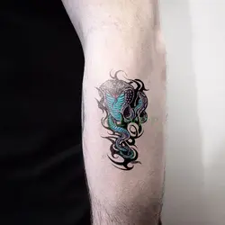 Водостойкая временная татуировка наклейка змея временная татуировка флэш-тату на запястье для девушек женщин и мужчин