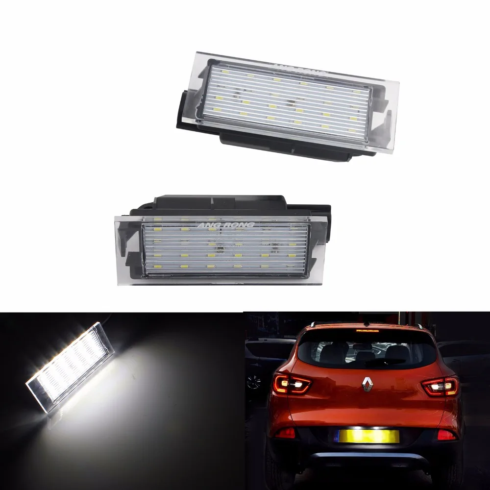 

ANGRONG For Renault LED License Number Plate Light Kit White Clio Laguna Megane Twingo Wind Renault Master (CA235)