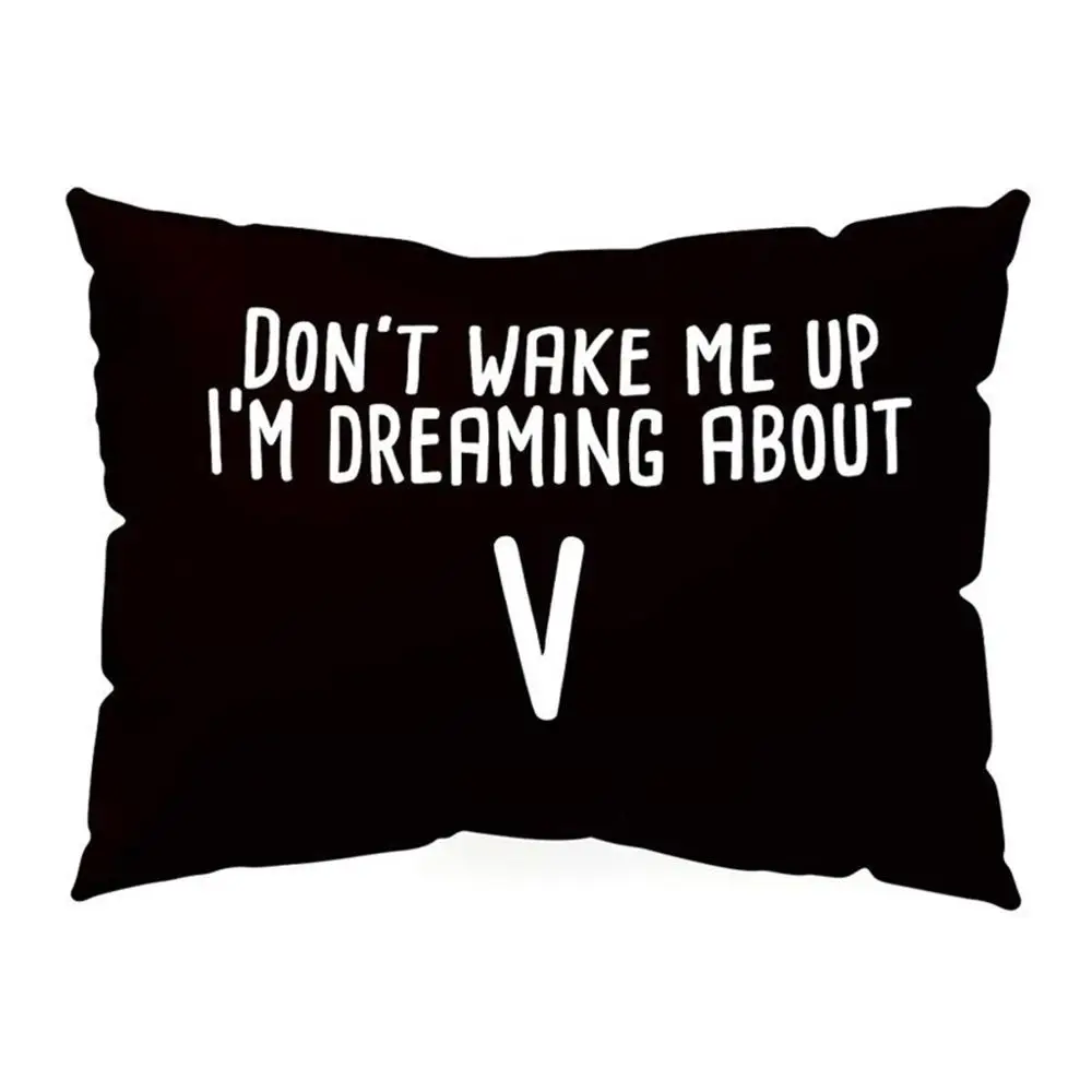 Чехол Подушка KPOP прямоугольной формы с надписью Don WAKE ME UP украшение для дома
