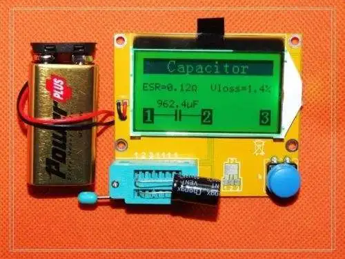 

DIY kits Mega328 Transistor Tester Digital Combo  Diode Triode capacitor + inductance + resistor + SCR LCR ESR Meter MOS/PNP/NPN
