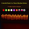 90*25 CM Colourful Music Rhythm Pattern Car Sticker EL Sheet Led Music Equalizer Car Windshield Sticker Sound Activated Light ► Photo 2/6