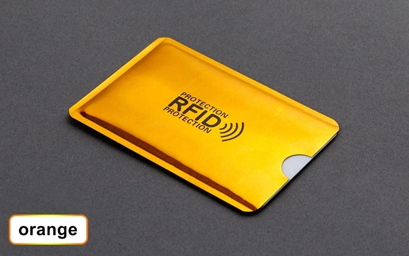 5 шт. Анти Rfid держатель для карт кошелек NFC Блокировка ридер замок Id банковский Чехол для карт металлический кредитный держатель для карт Алюминий F050