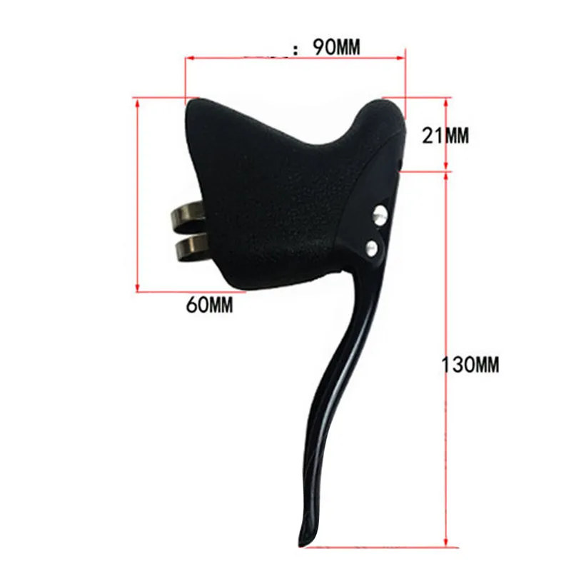 V-Brake Levers Lightweight Alloy Brake Levers 2 Finger Mountain Bike Bicycle BMX MTB V Brake Bike accessories #2d04 (1)