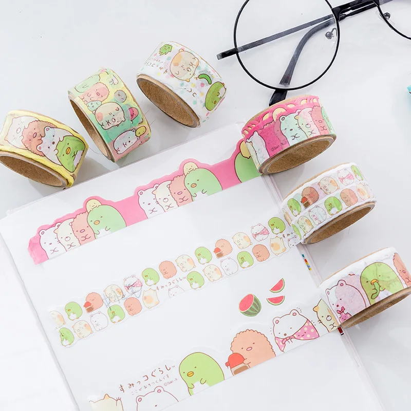 Love Sumikko Gurashi декоративная васи лента наклейка сделай сам скрапбукинг маскирующая