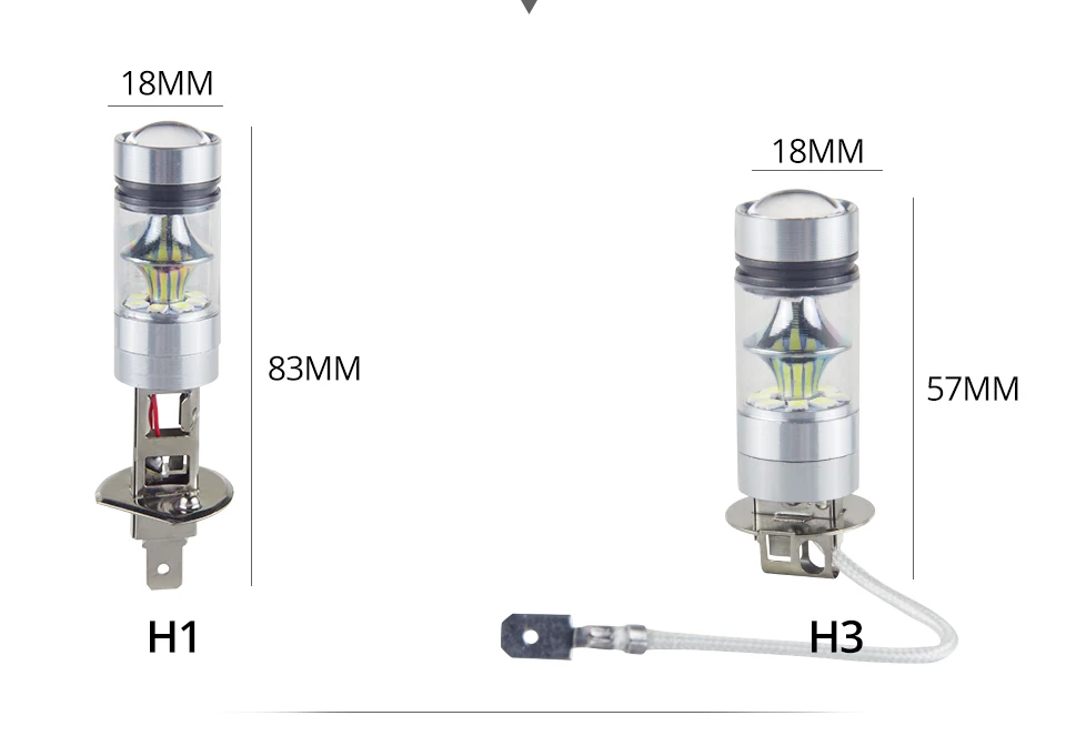 Avacom 2 предмета светодиодный H7 H11 H3 Противотуманные фары автомобиля 12 V 1200Lm 9005/HB3 9006/HB4 H8 H1 PSX24W муфта 24В Авто противотуманных фар Габаритные огни