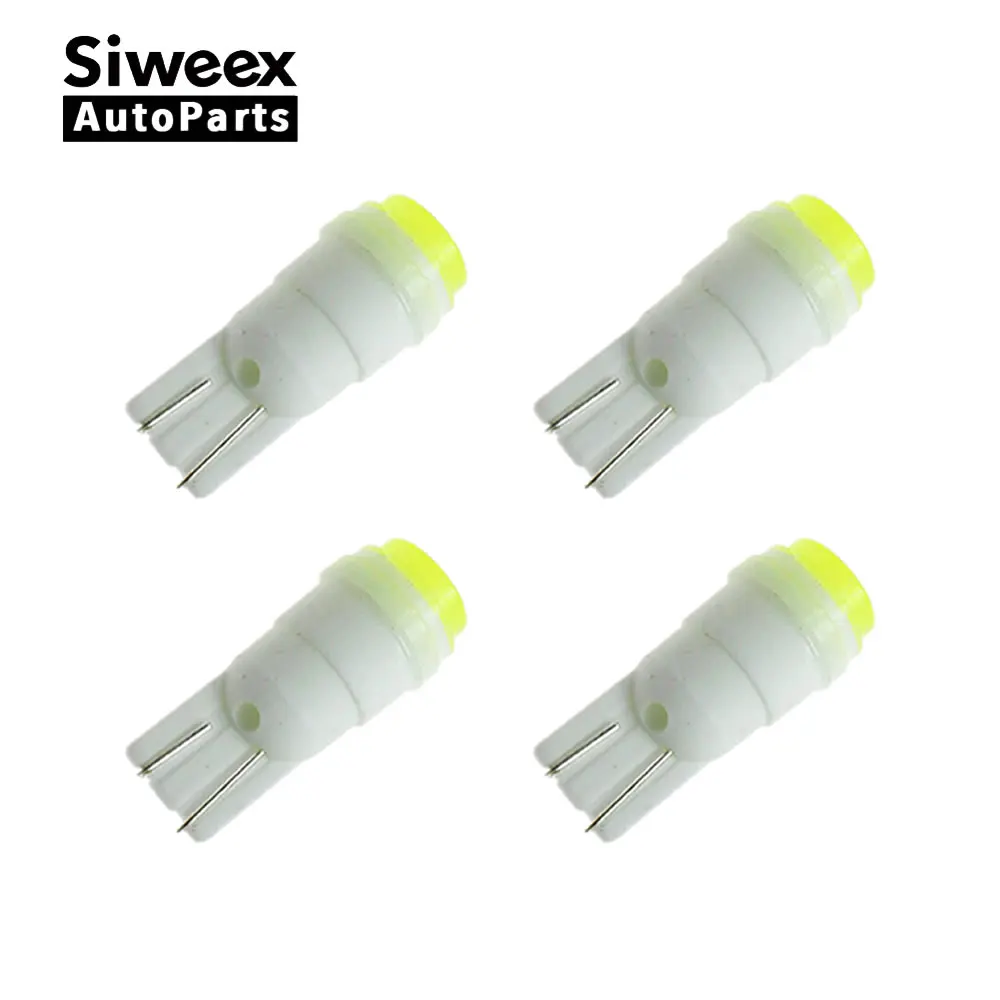 Светодиодная лампа с керамическим основанием COB White W5W 501 194 168 4 шт./лот T10 для