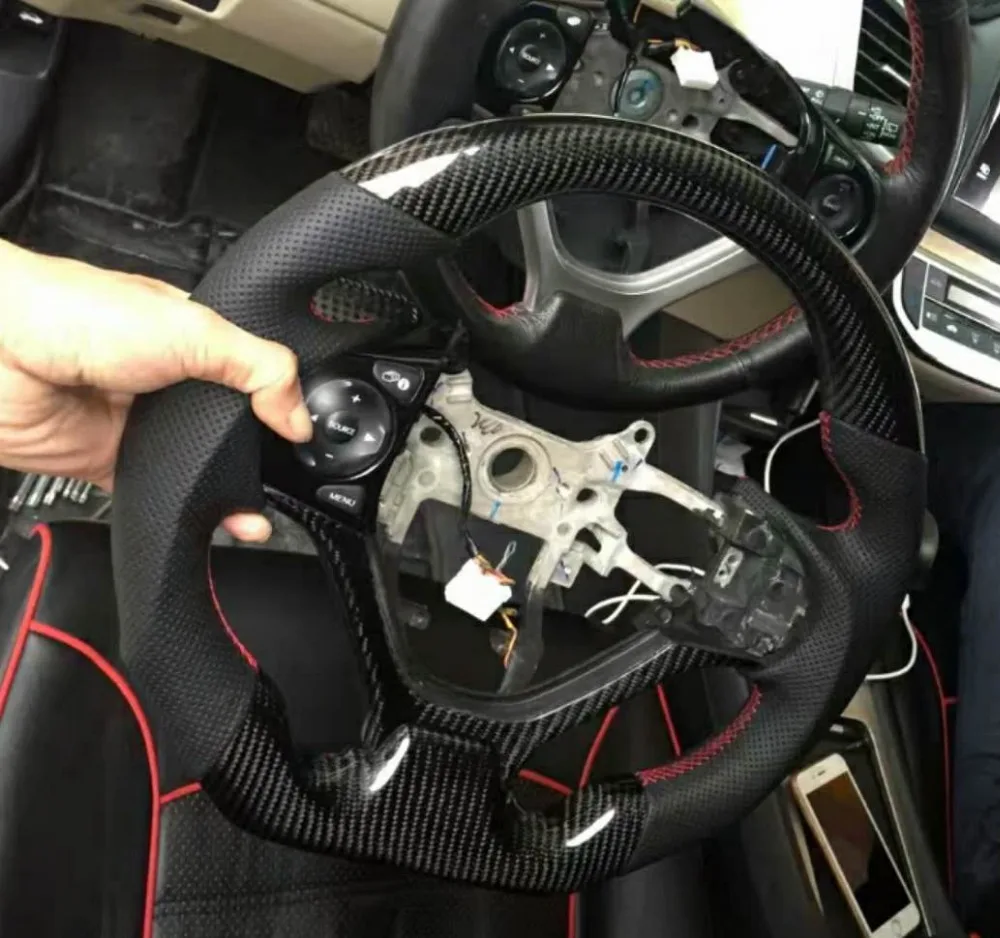

Carbon Fiber & Leather Steering Wheel for Honda Jade
