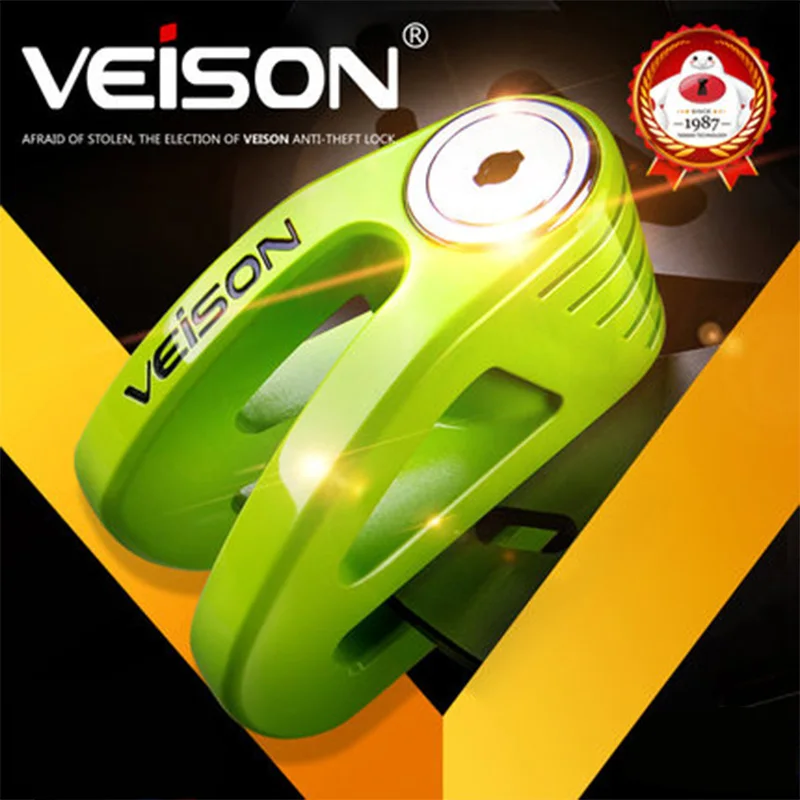

VEISON Universal Anti-Theft Motorcycle Stainless Steel Scooter Motorcycle Wheel Disc Brake Lock Bicycle Disc Brake Lock DX11