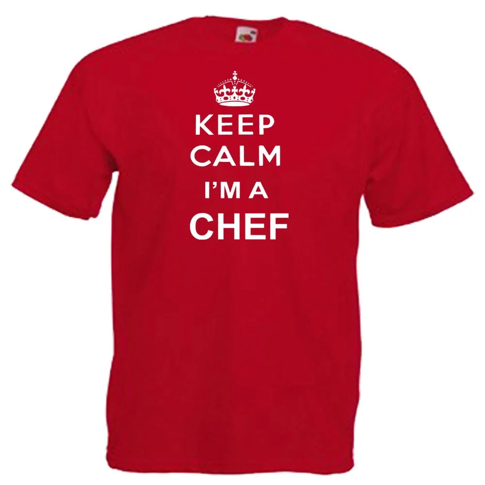 Мужская футболка для взрослых Keep Calm Chef Gift брендовая одежда 2019 в стиле Харадзюку