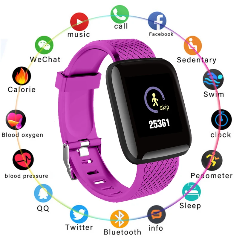 

New Women's Watch Heart Rate Blood Monitor Smart Watch Women Calorie Pedometer Bracelet Watches Fitness Intelligent Sports Watch