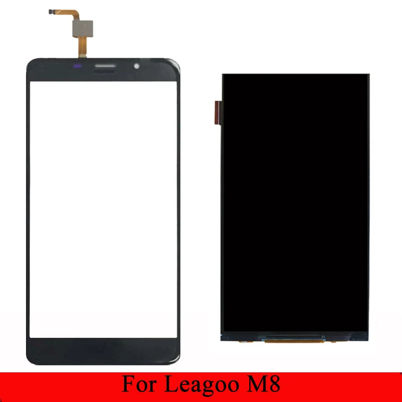 5 7 дюймов для Leagoo M8 ЖК дисплей Дисплей + из тисненой жести Запчасти Сменные