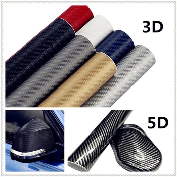 

30x127cm 3D 5D CAR Carbon Fiber Vinyl stickers Decals FOR Ford Shelby SYNus King GTX1 Freestyle Fairlane Equator BA