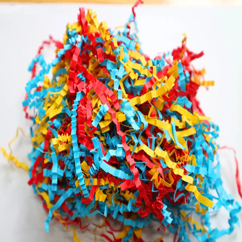 

50g Decorative Raffia Tissue Wrapping for Gift Wrinkled Filler Shredded Scraps Paper Packing Material