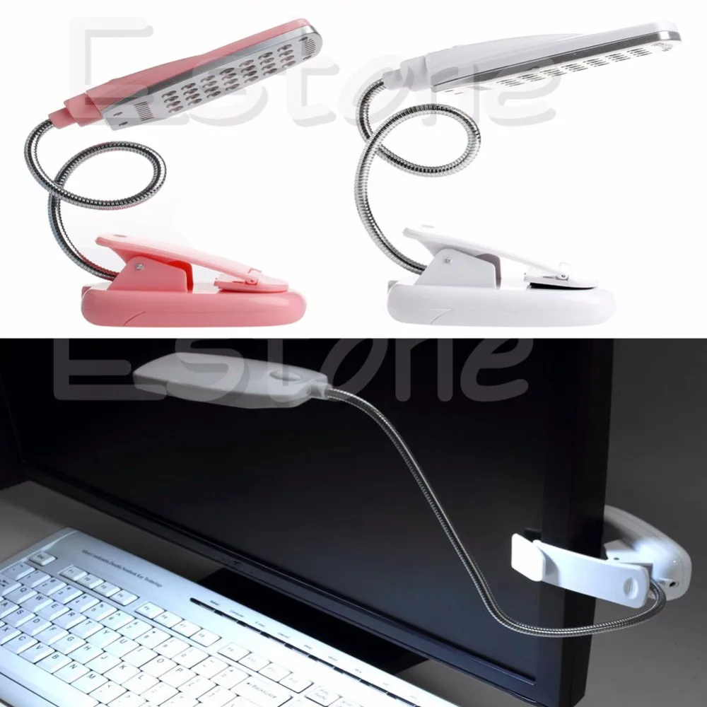 1 шт. гибкий USB 28 светодиодный светильник с зажимом рядом кроватью настольная