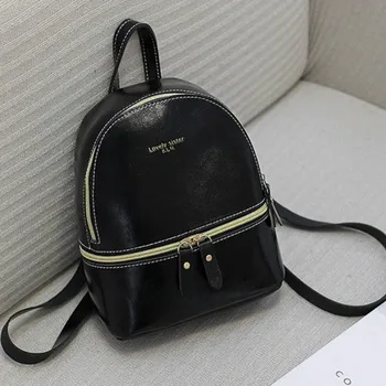

Women Girl Mini Faux Leather Backpack School Bag Small Travel Bag Women Fashion Backpack