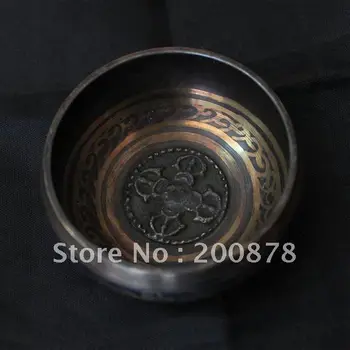 

TBC839 Tibetan brass singing bowl,carved Buddhist ,small 80*40mm,low MOQ