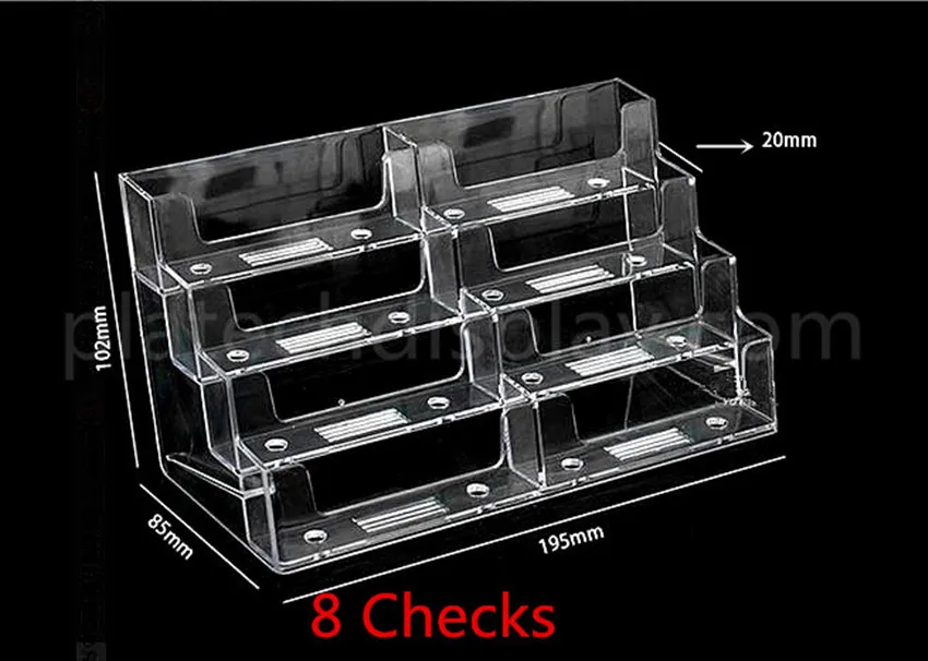 Tipos de Negócios de Plástico Nome da Empresa de Cartão de id Clara para a Cabine da Exposição Ambiente de Trabalho Vários Acrílico Titulares Display Stand no 400pcs 5 Titulares Display Stand Clara Para A Cabine