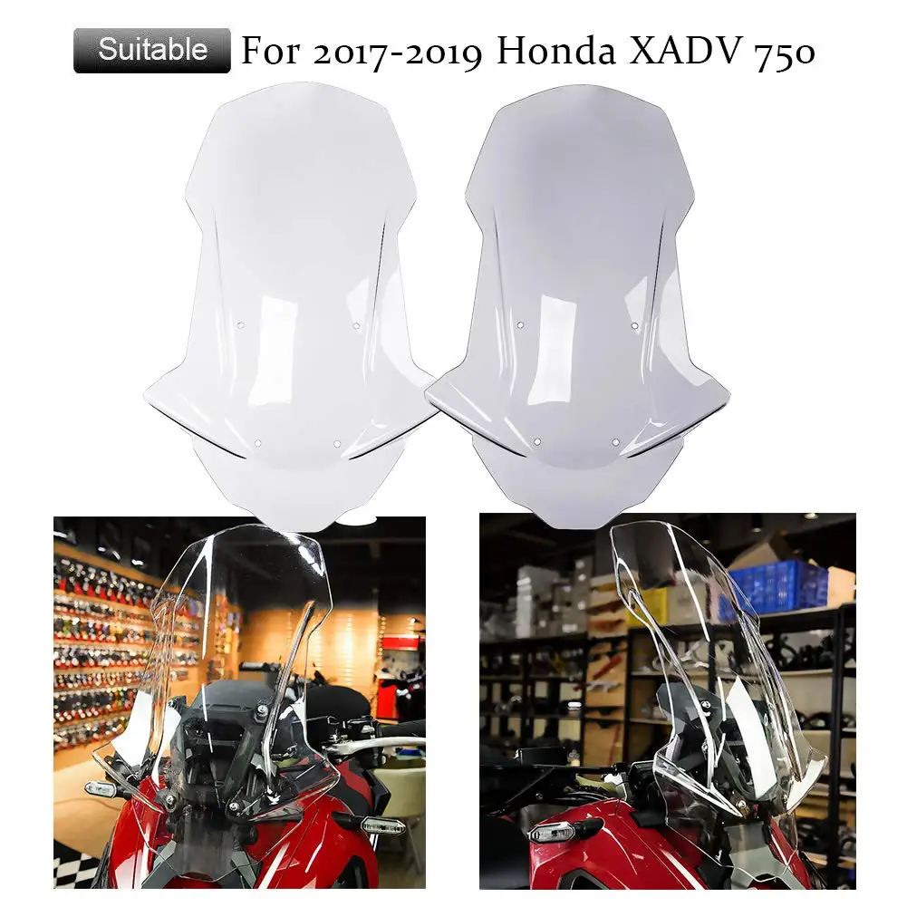 

XADV750 Windshield for Honda XADV X-ADV 750 2017 2018 2019 Motorcycle Windscreen Fairing Wind Deflector Protector pare-brise