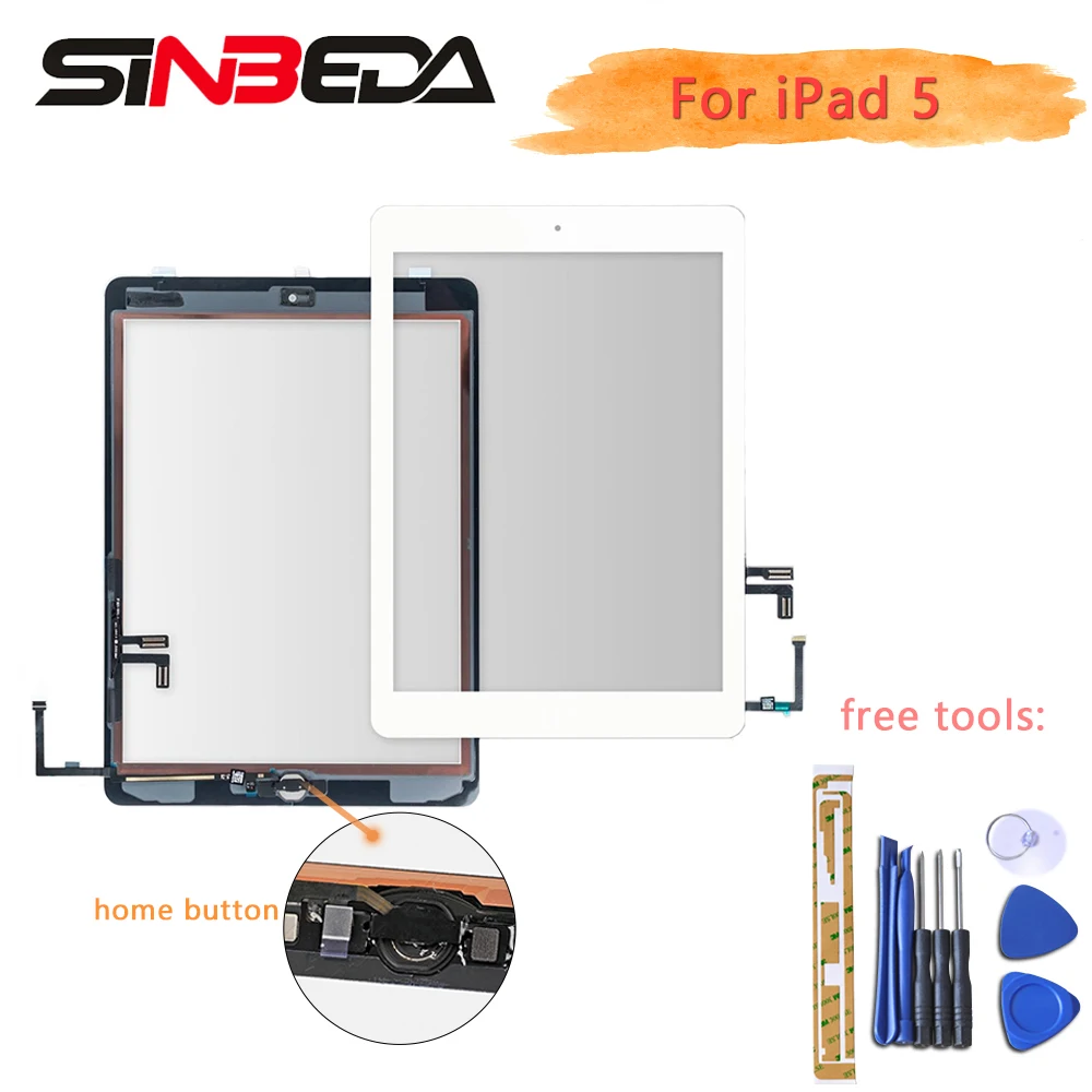 Sinbeda AAA+ Touch для iPad Air1 Air 2 Сенсорный экран Tocado с Главная Кнопка для iPad 5 iPad 6 Tactil A1474 A1567 A1566