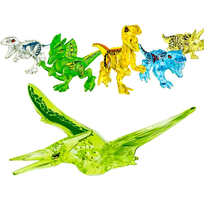 Jurassic Dinosaurs World Action Figures Tyrannosaurs Rex Building Blocks DIY Animal Toys Duploe Compatible With Legoings Technic