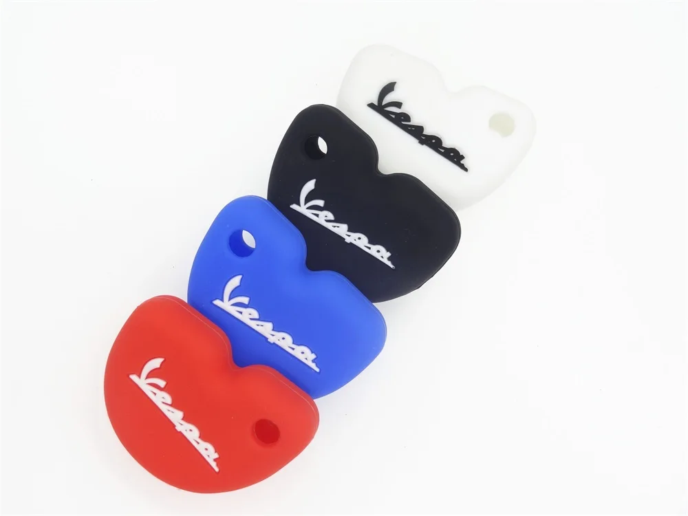 Silicone key cover shell skin protector keyring keychain for Vespa piaggi fly gts Gilera Nexus 500