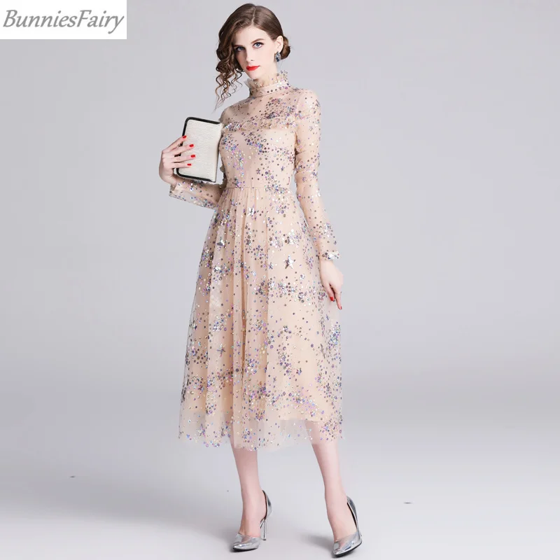 BunniesFairy/Новинка 2019 года летнее женское плиссированное платье со звездами и