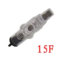 20 шт./лот 15F одноразовые иглы татуировки картриджи вышивка руководство иглы татуировки для перманентный макияж бровей губ