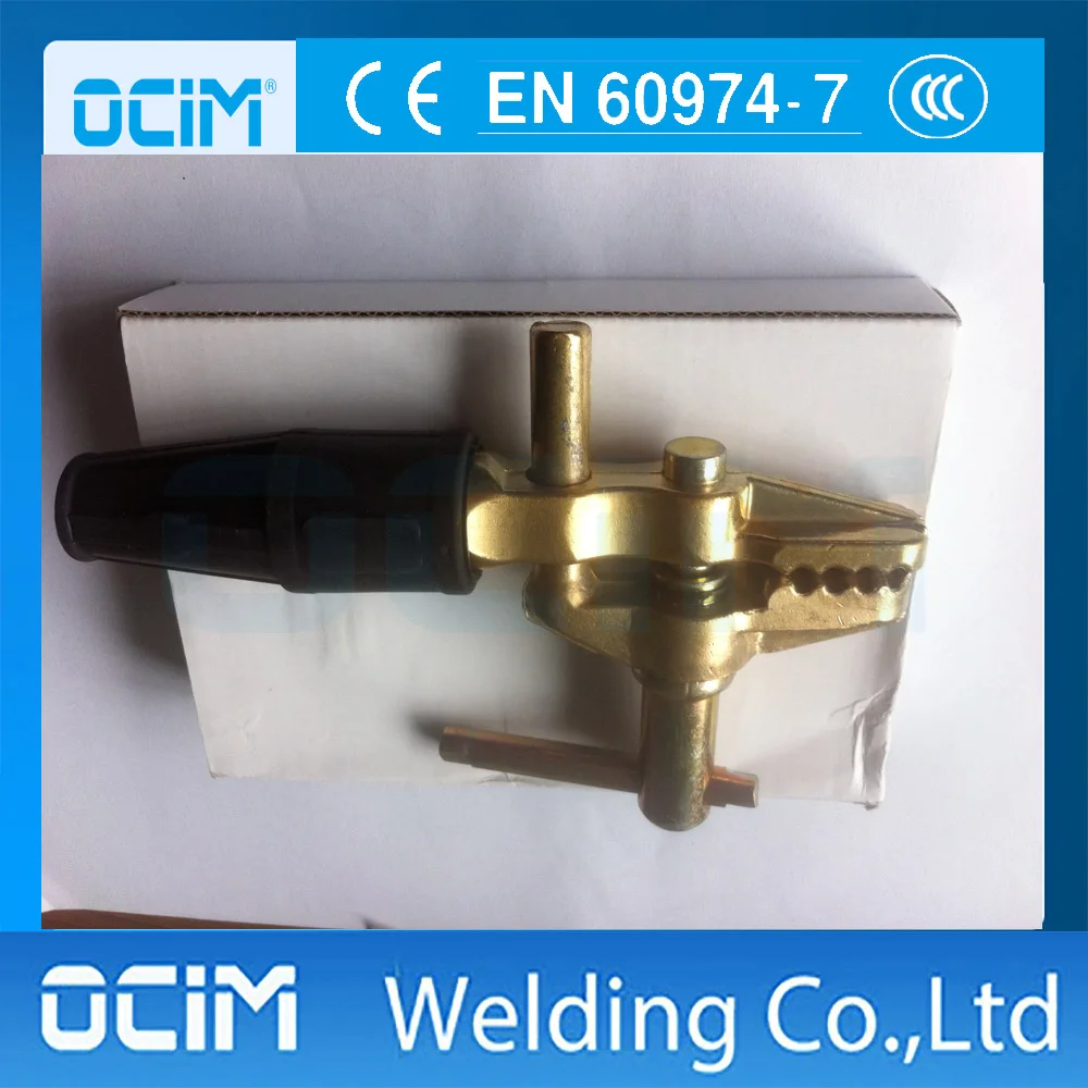 British Type Welding Earth Clamp With Bronze Upper and Lower Jaw