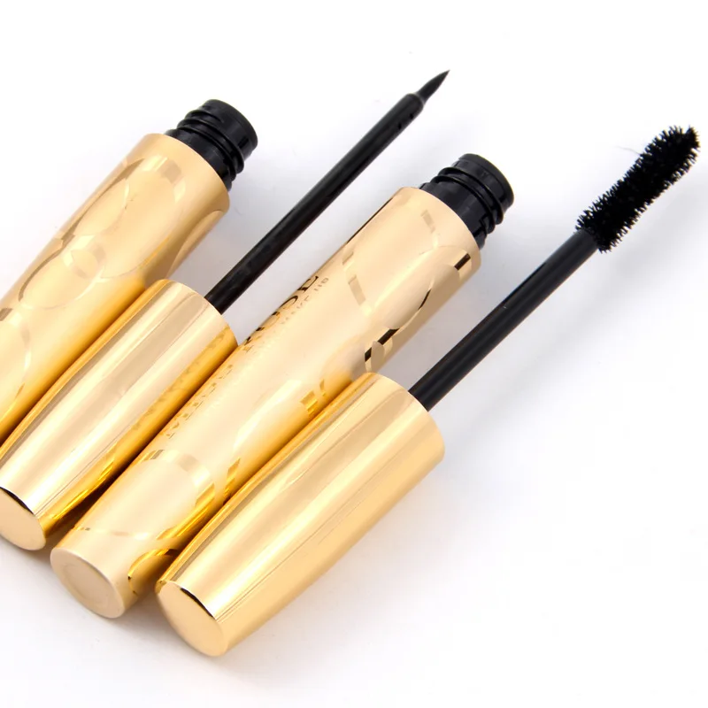 Miss Rose Black Mascara +Eyeliner Liquid Makeup Set Curving Lengthening
