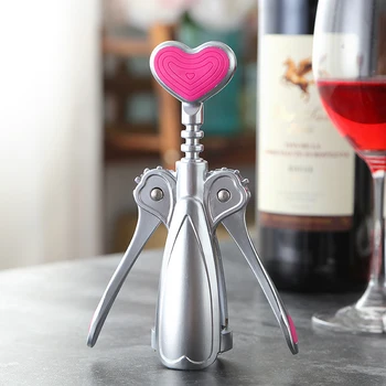 

Creative Cute Simple stainless steel Wine Opener Vacuum Wine stopper Cork