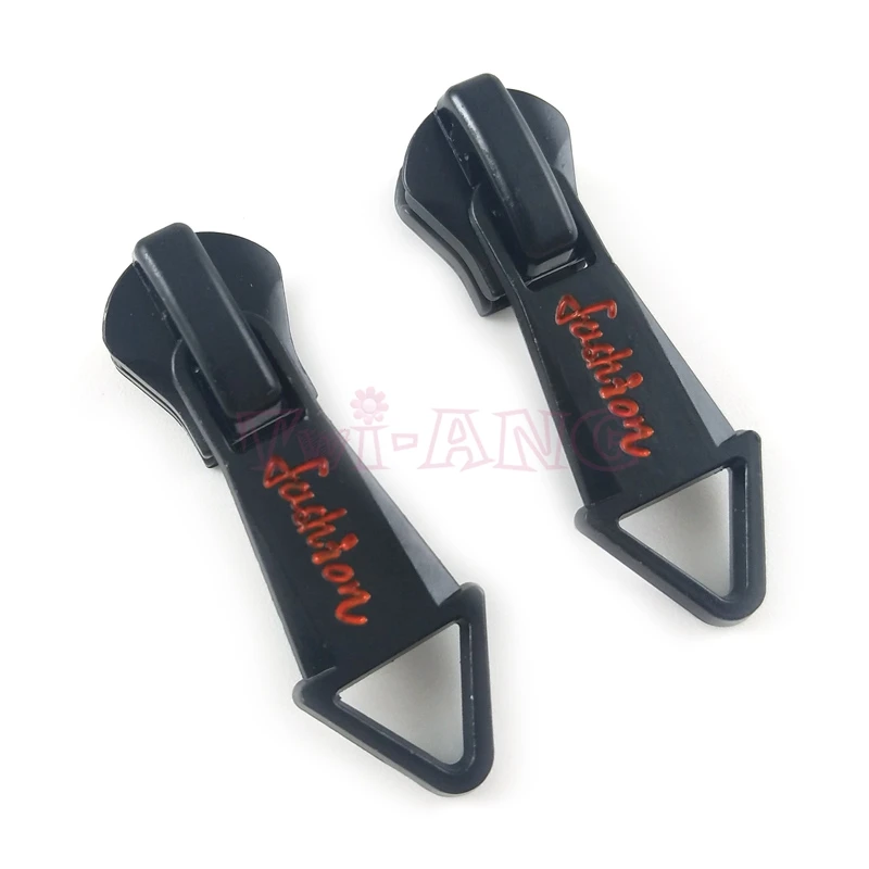 20 шт./лот качественный слайдер на молнии с красной гравировкой английском языке