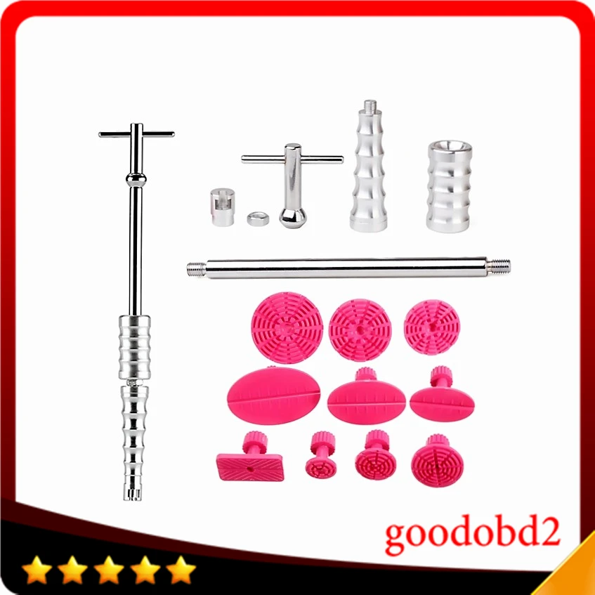

PDR Tools Kit Paintless Dent Removal 2 in 1 T Bar Repair Tools Dent Puller Slide Hammer PDR Glue Dent Tabs Hand Tool Set