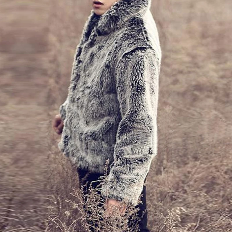 Jinsen Aite Новая модная зимняя куртка в Корейском стиле, повседневная однотонная куртка с воротником-стойкой из искусственного лисьего меха, мягкое мужское пальто, большие размеры, JS541