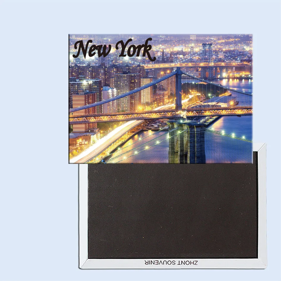 The Brooklyn bridge in New York city магнитный холодильник 24308|fridge magnetic|bridgemagnetic fridge |