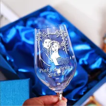 2 шт бокал для шампанского красное вино бокал может на заказ простой текст на нем подарки на день рождения Свадебный памятный подарок