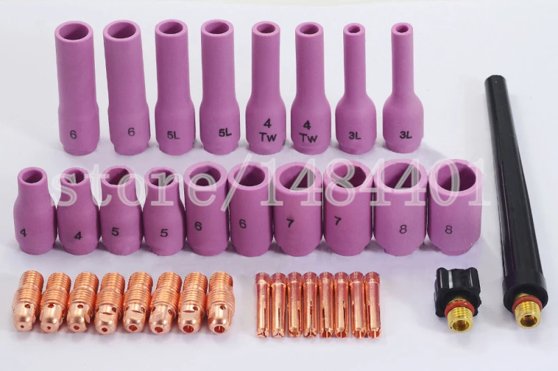 Free Shipping TIG KIT Alumina Nozzles Cool Welding Collet Bodies Tig