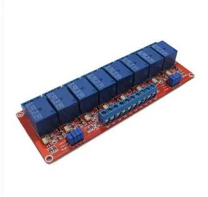 

1pcs 8 load way relay module 12V relay expansion board suport high or low trigger Free shipping