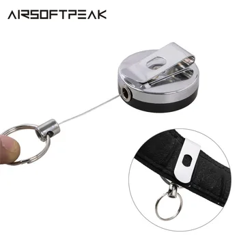 

Outdoor Wire Rope Elastic Keychain Anti Lost Recoil Belt Clip Security Sporty Retractable Alarm Key Ring Yoyo Ski Pass ID Card